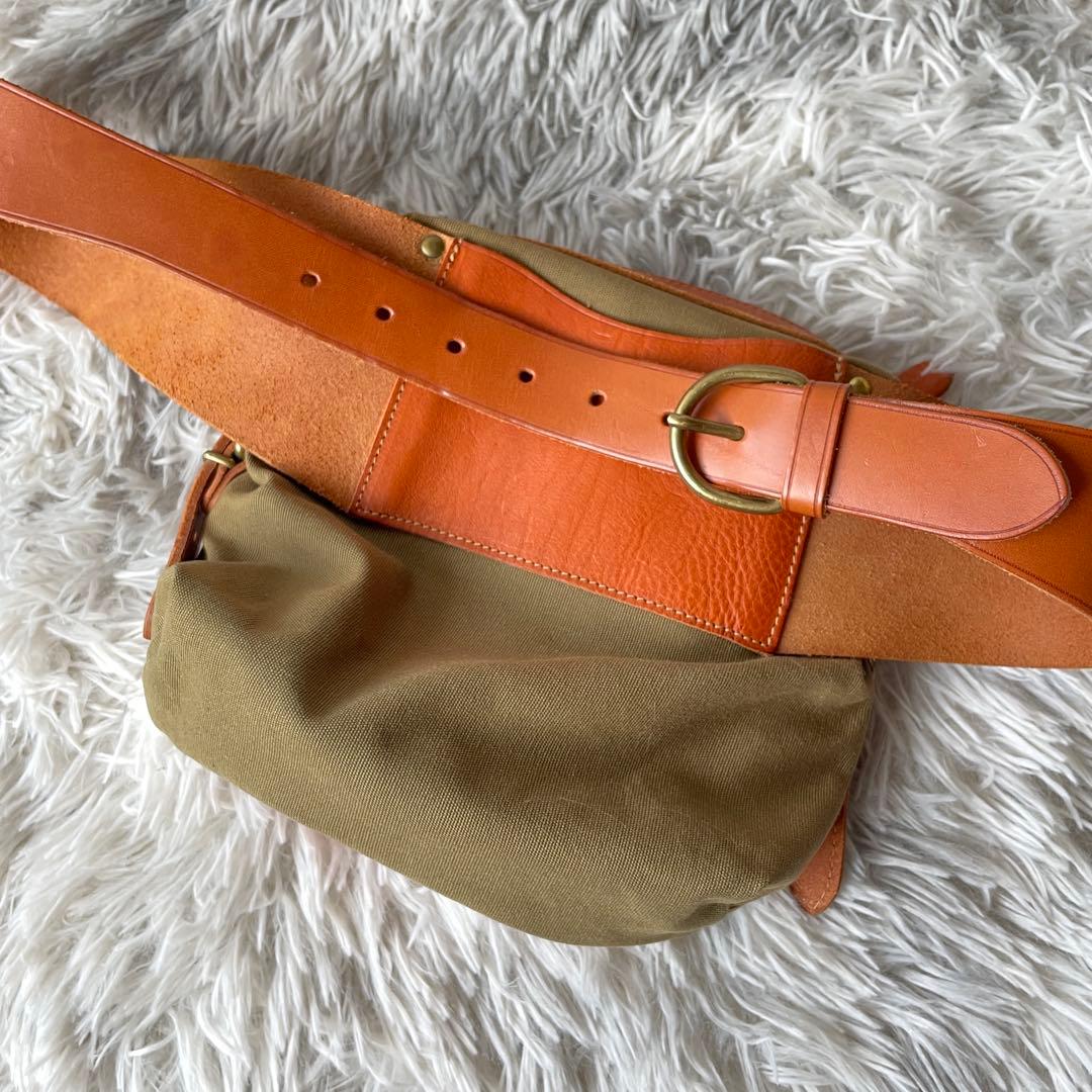 【極美品】イルビゾンテ ウエストバッグ レザー 希少