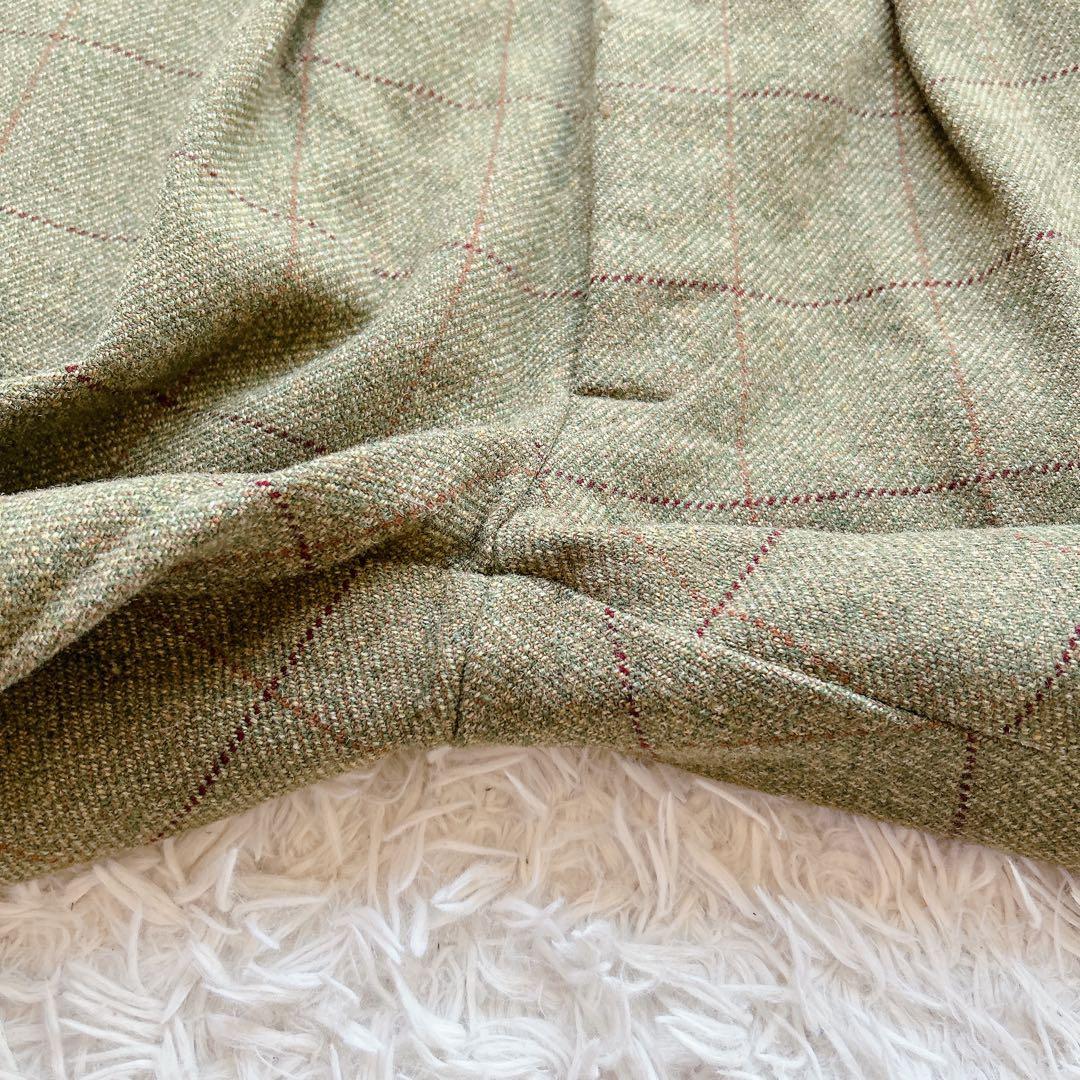 美品 CORDINGS 英国製 アジャスター付 パンツ 36 グリーン チェック