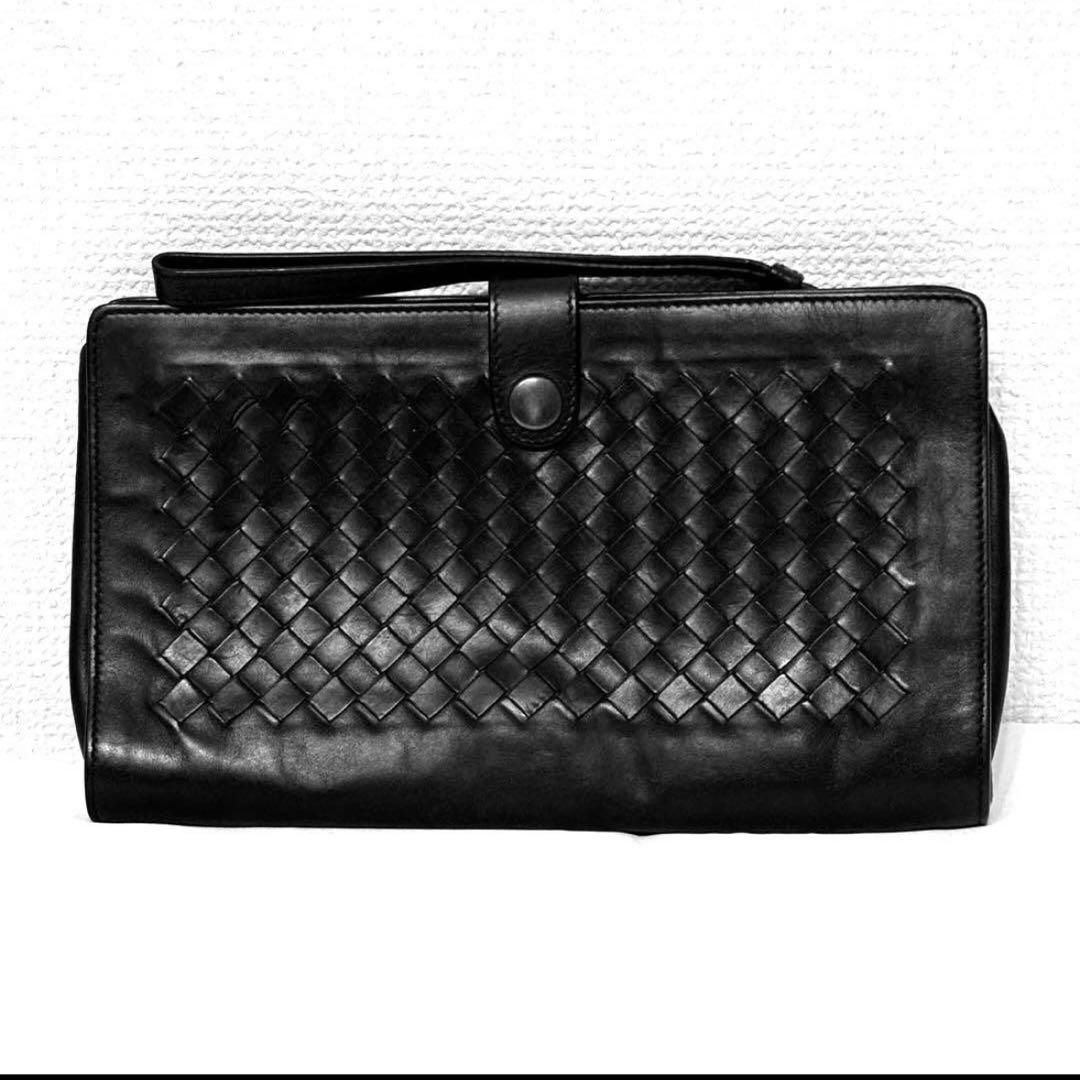 ボッテガヴェネタBOTTEGA VENETAレザーハンドバッグ イントレチャート