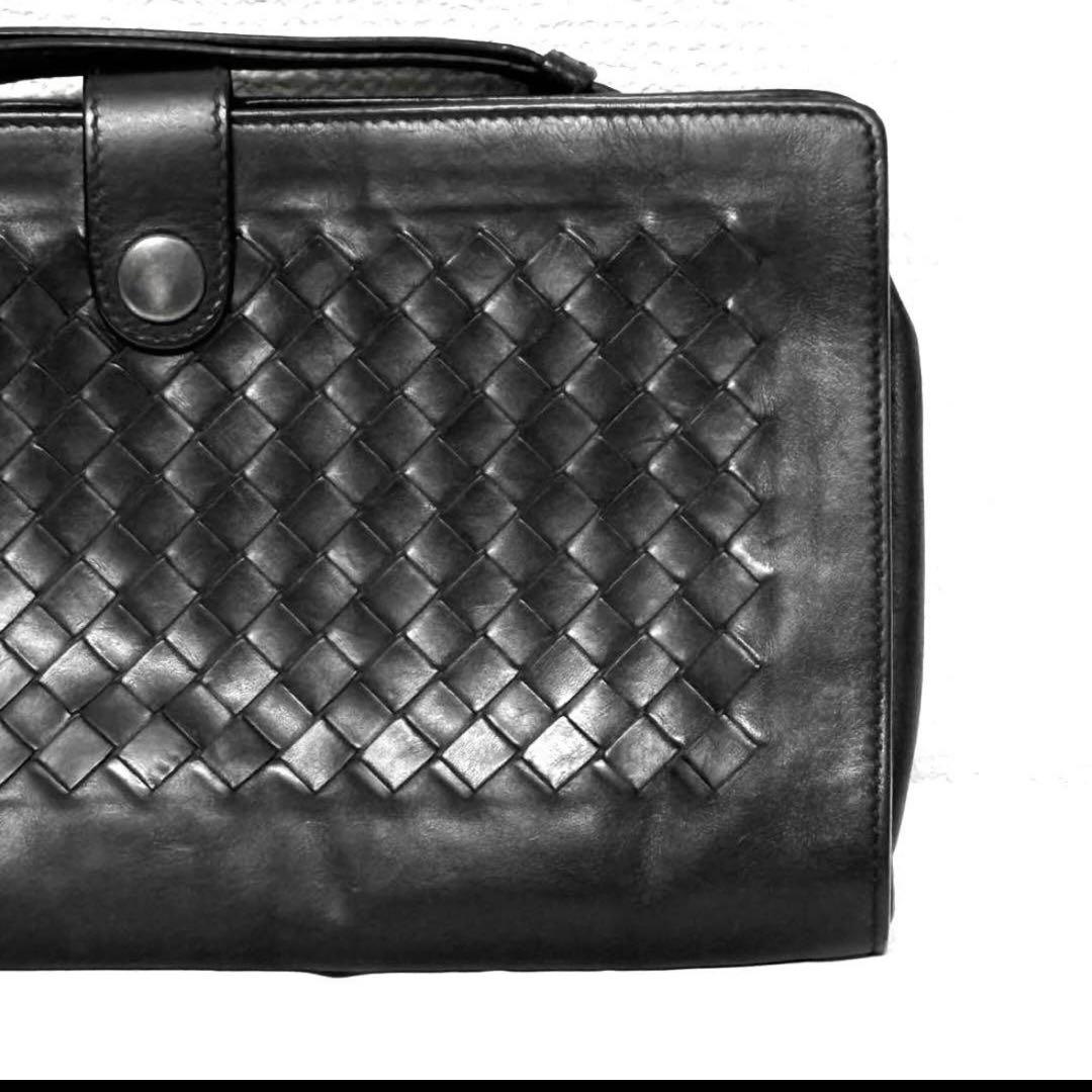 ボッテガヴェネタBOTTEGA VENETAレザーハンドバッグ イントレチャート