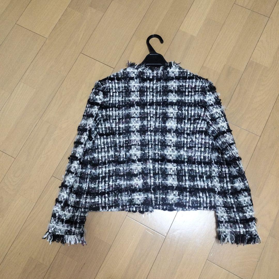 LOULOU WILLOUGHBY ツイードノーカラージャケットサイズ1