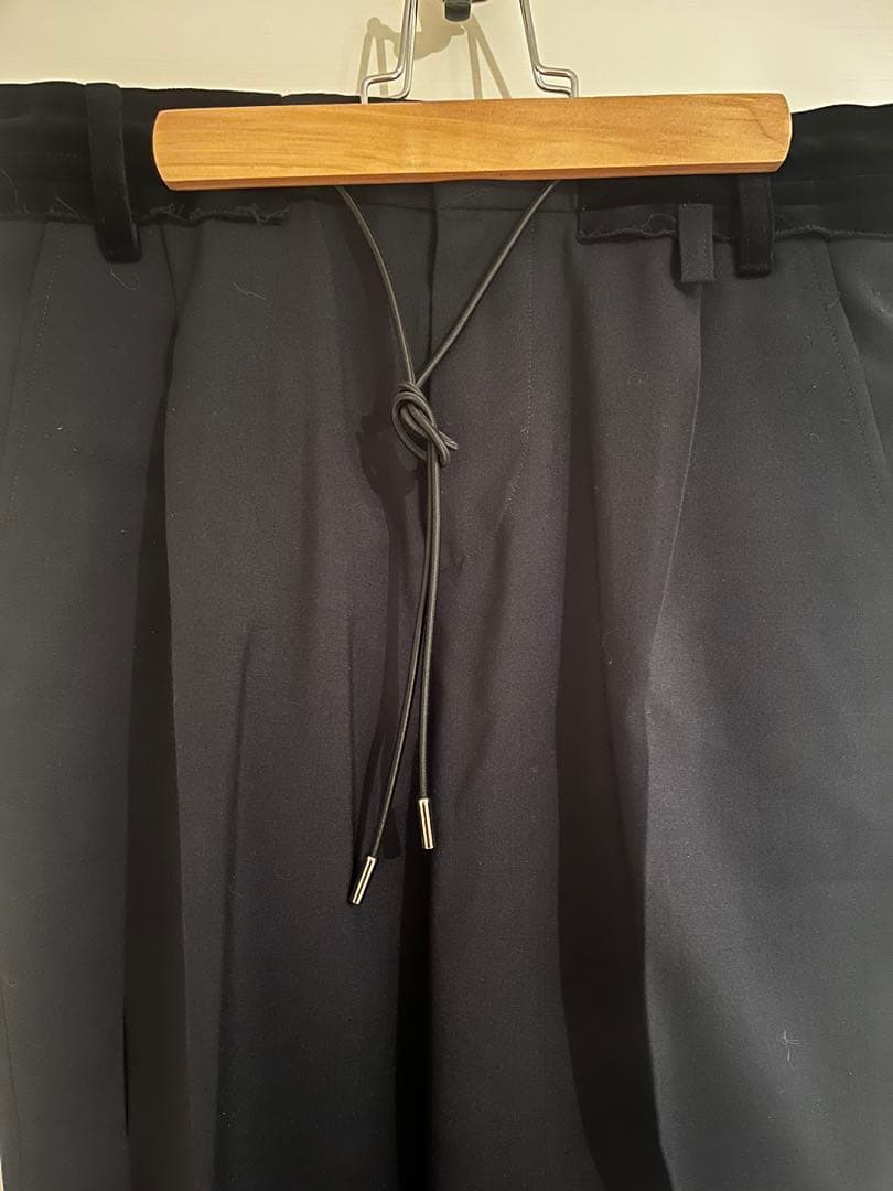 パンツ sacai 21ss Velor switching Suiting Pants