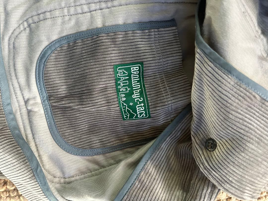 BROWN by 2-TACS コーデュロイ カバーオールジャケット&パンツ