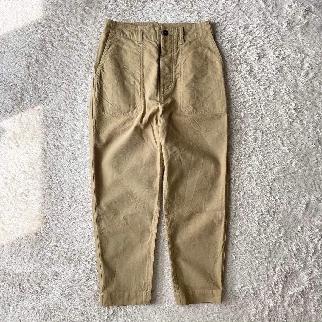 美品 MHL ファインコットンベイカーパンツ 2 ベージュ