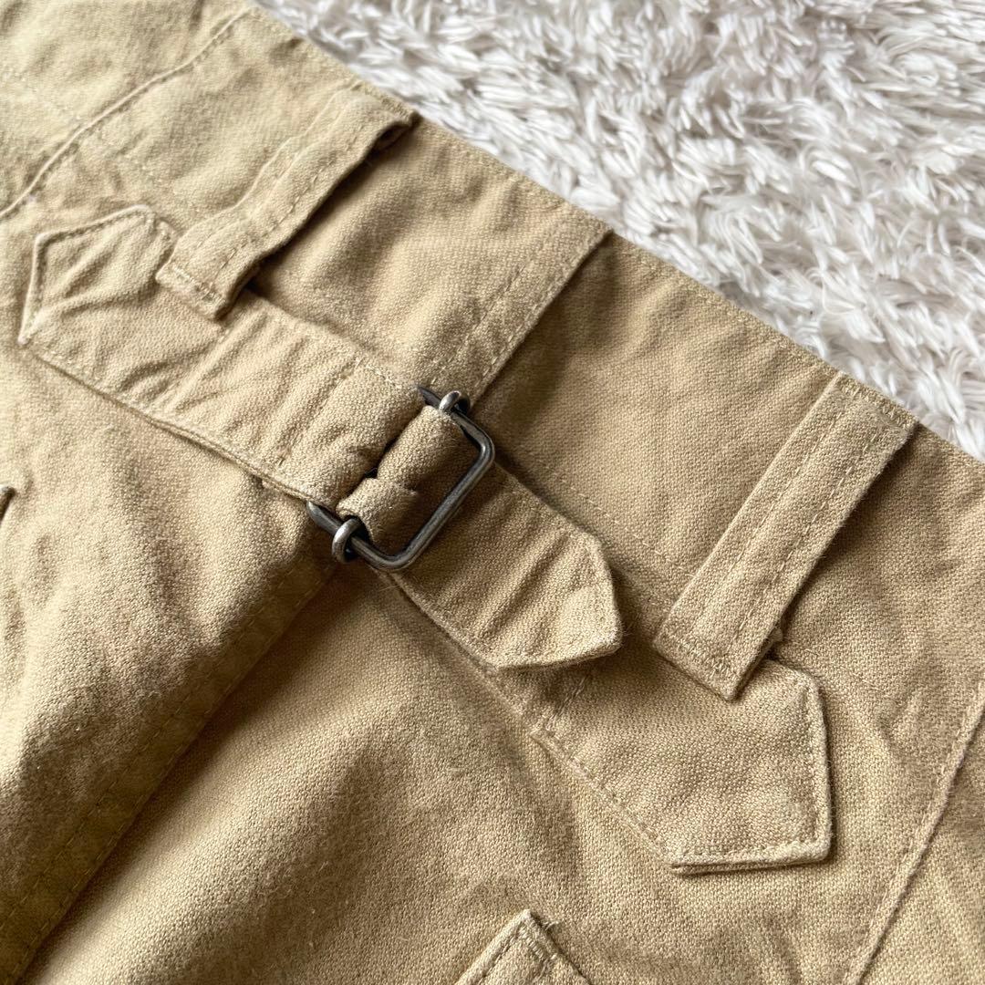 美品 MHL ファインコットンベイカーパンツ 2 ベージュ