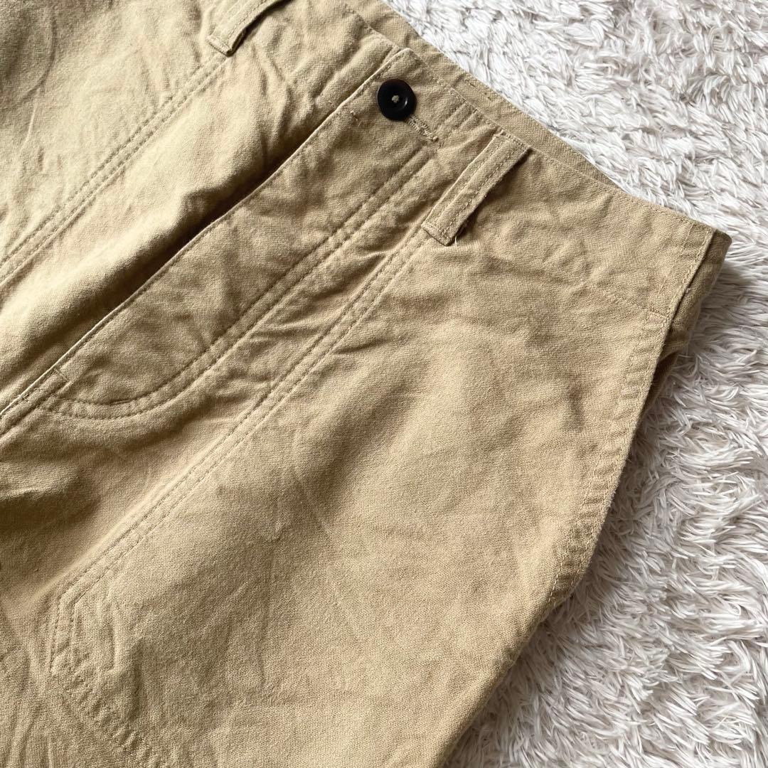 美品 MHL ファインコットンベイカーパンツ 2 ベージュ