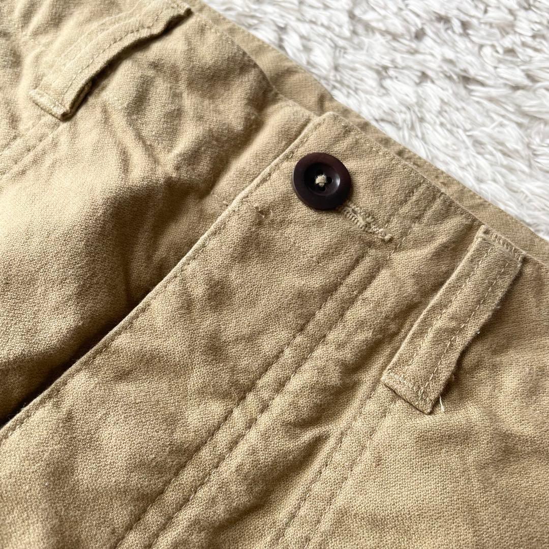 美品 MHL ファインコットンベイカーパンツ 2 ベージュ