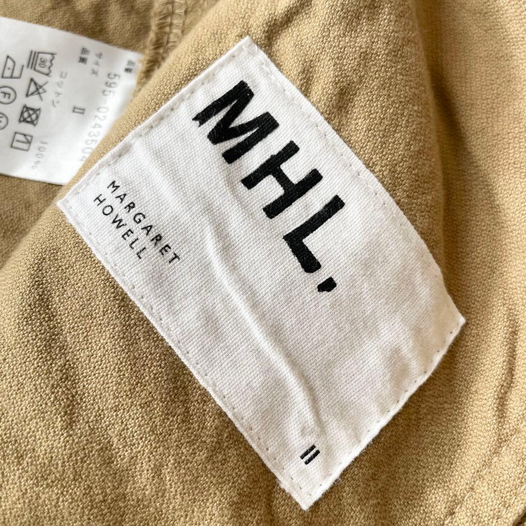 美品 MHL ファインコットンベイカーパンツ 2 ベージュ