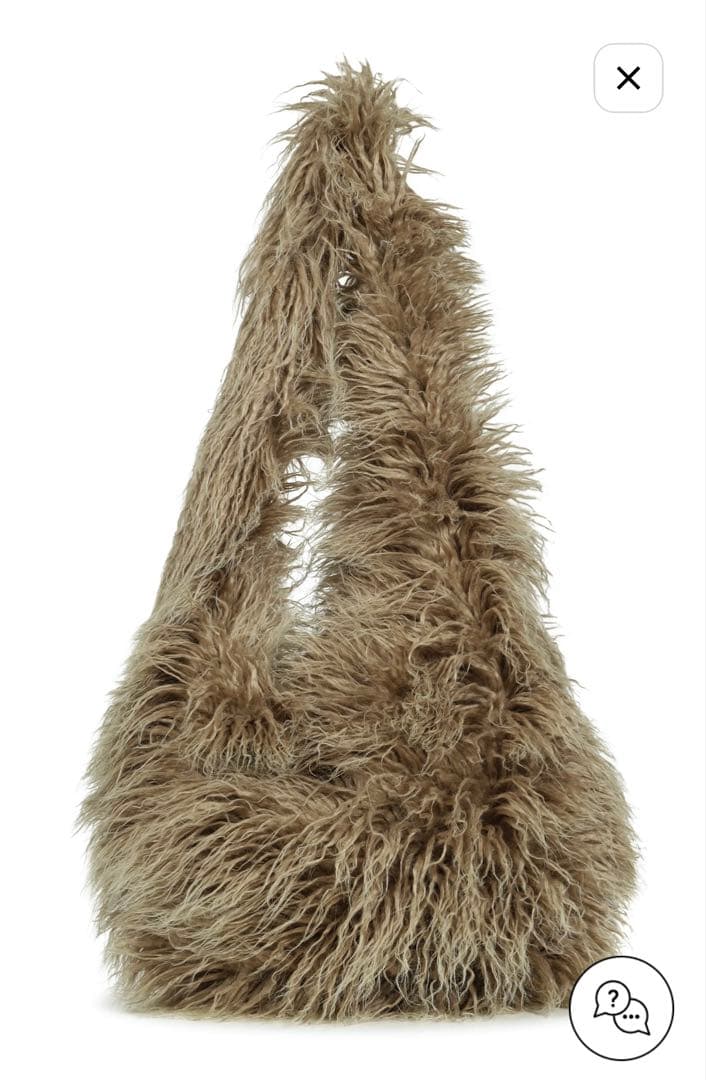 【FILTH】HAIRY FUR SHOULDER BAG / BEI