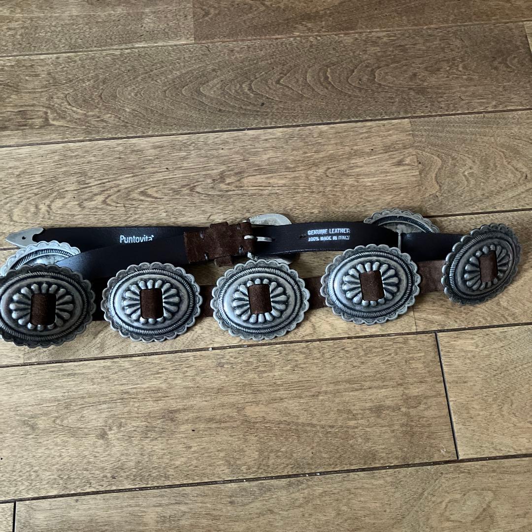 Puntovita コンチョ　スェード　ベルト