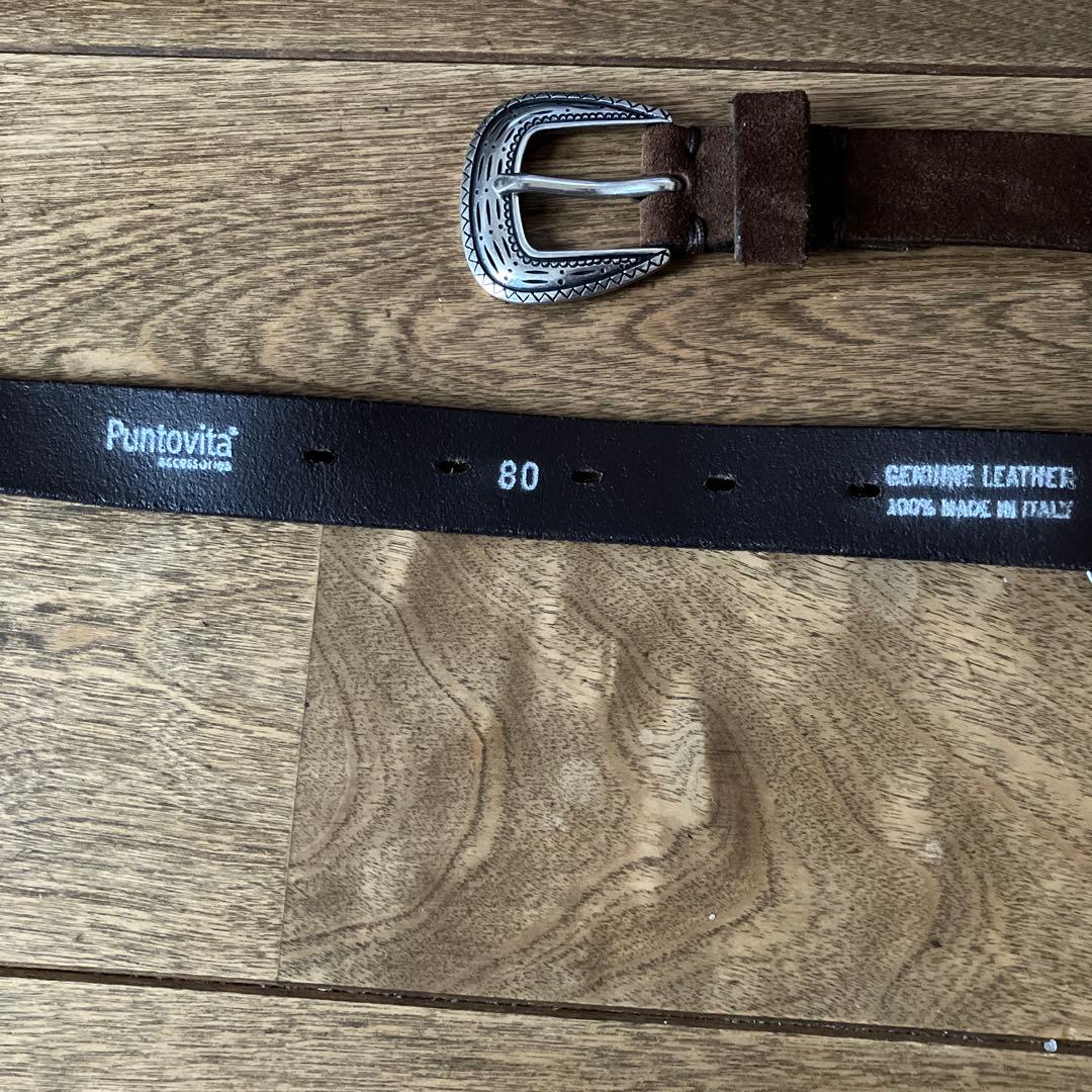 Puntovita コンチョ　スェード　ベルト