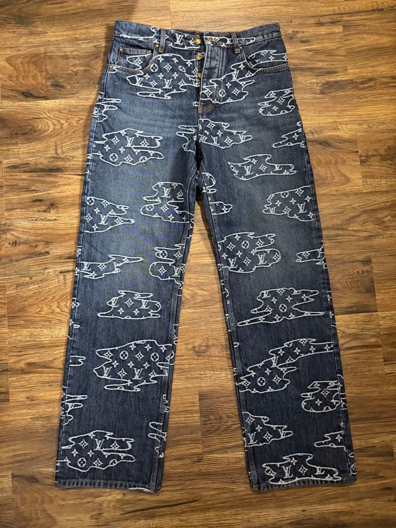 モノグラム デニム スケートパンツ