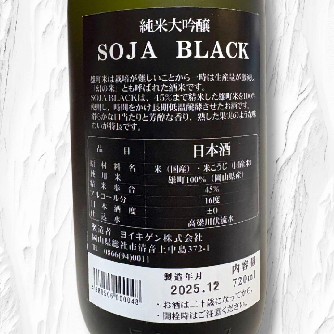 純米大吟醸 SOJA BLACK プレミアム日本酒 2本セット