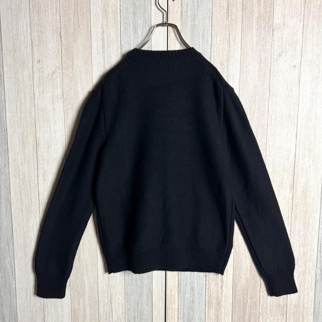 3323【希少】 アレキサンダーマックイーン カシミヤ混 スカルロゴ ニット