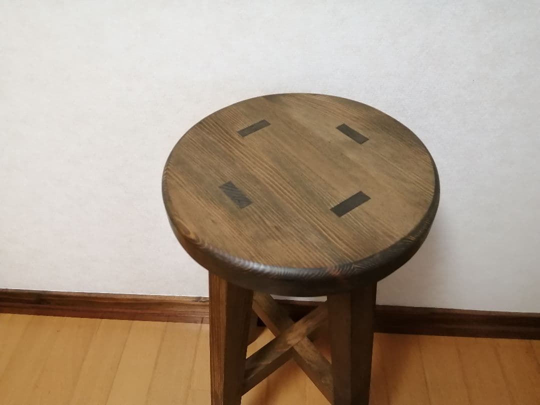 専用出品　木製スツール　高さ52cm,65cm２脚セット　丸椅子　stool