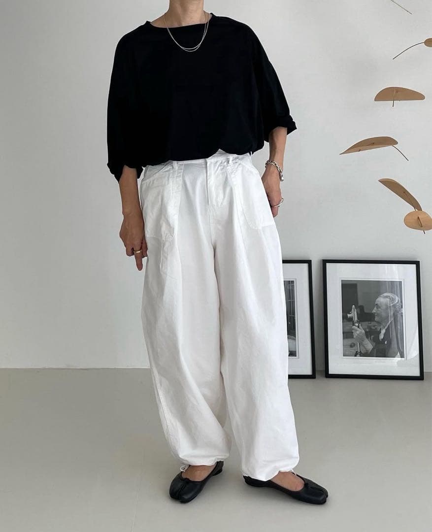 argue【美品】cotton twill mov pants モブパンツ