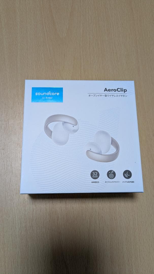 [新品] [未開封] Anker Soundcore AeroClip ホワイト