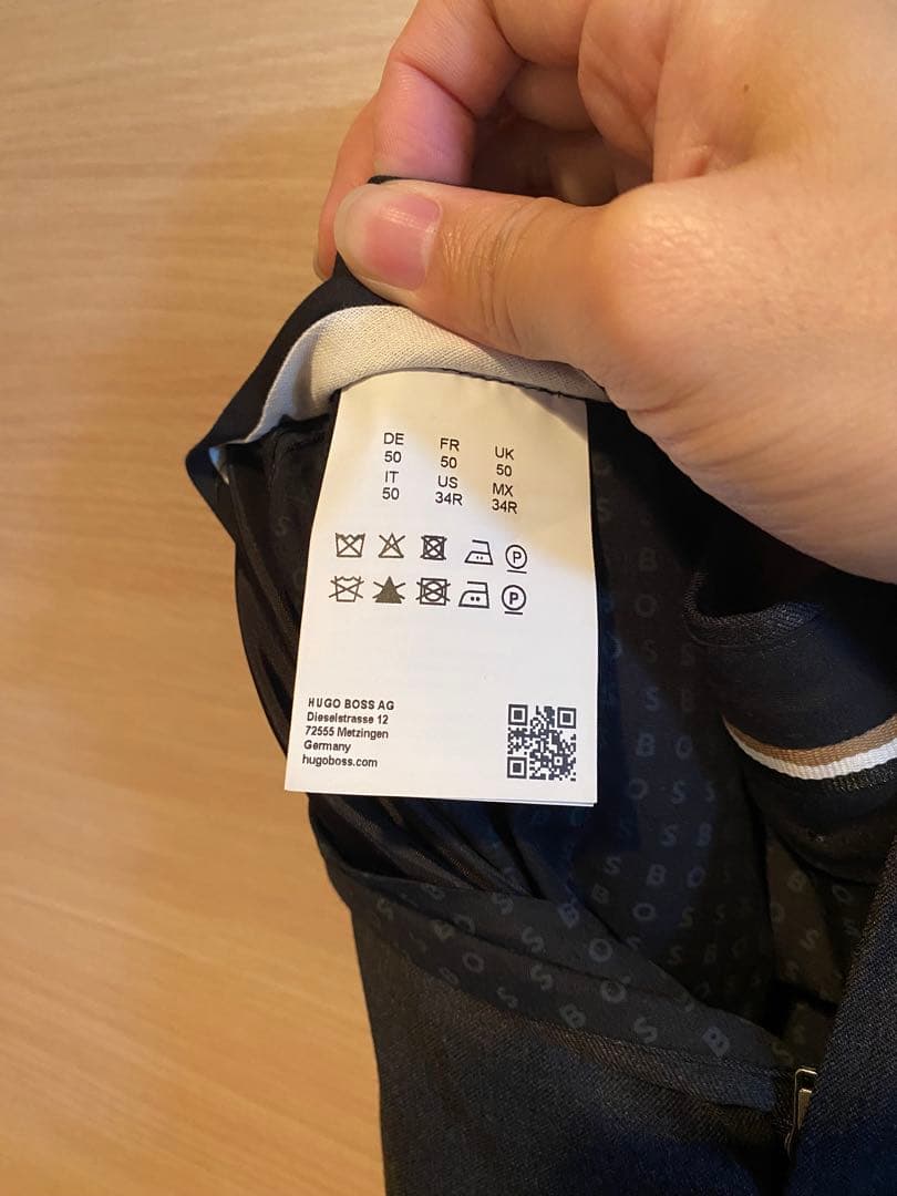 美品★HugoBoss/ダークグレースラックス