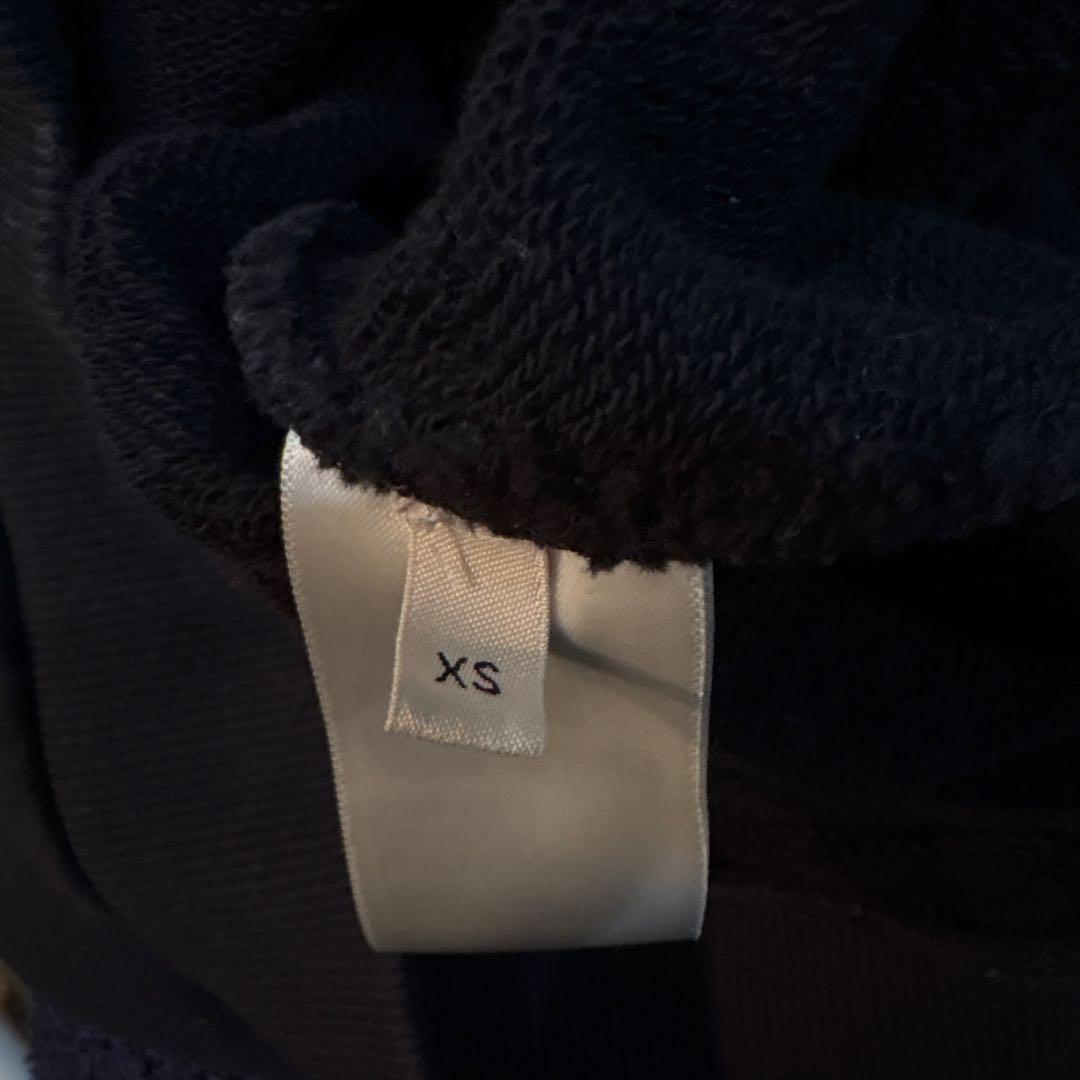 セリーヌCELINEルーズフーディーコットンフリースパーカー黒　箱付き