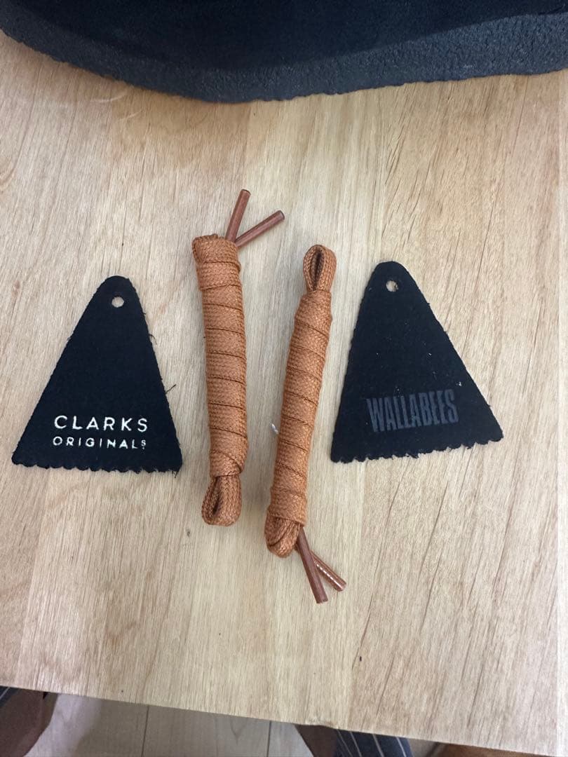 Clarks クラークス ワラビーブーツ ブラックスエード 替え紐付き