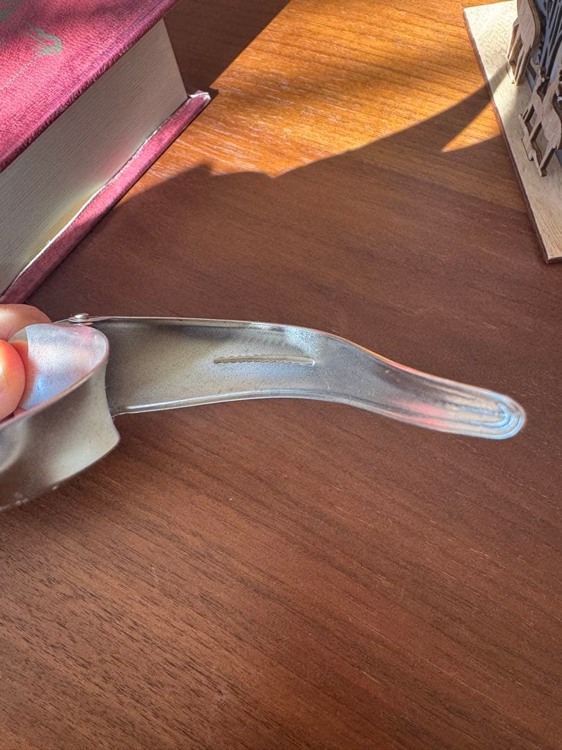 [ficcare] フィカレ花模様ヘアクリップ とボーダーシリーズ青色2個セット