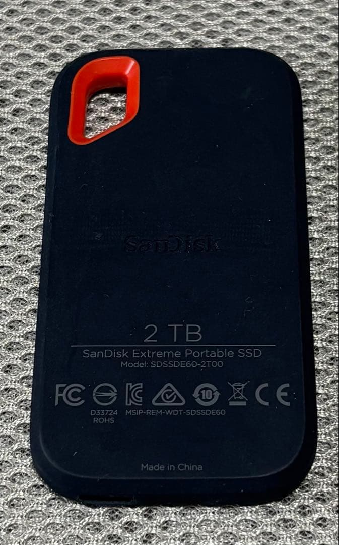 サンディスク エスクトリーム ポータブル SSD 2TB