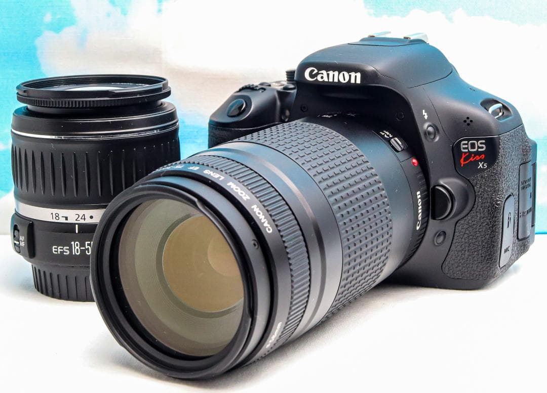 Canon kiss x5⭐️Wレンズセット⭐️スマホに転送⭐️届いてすぐ使える