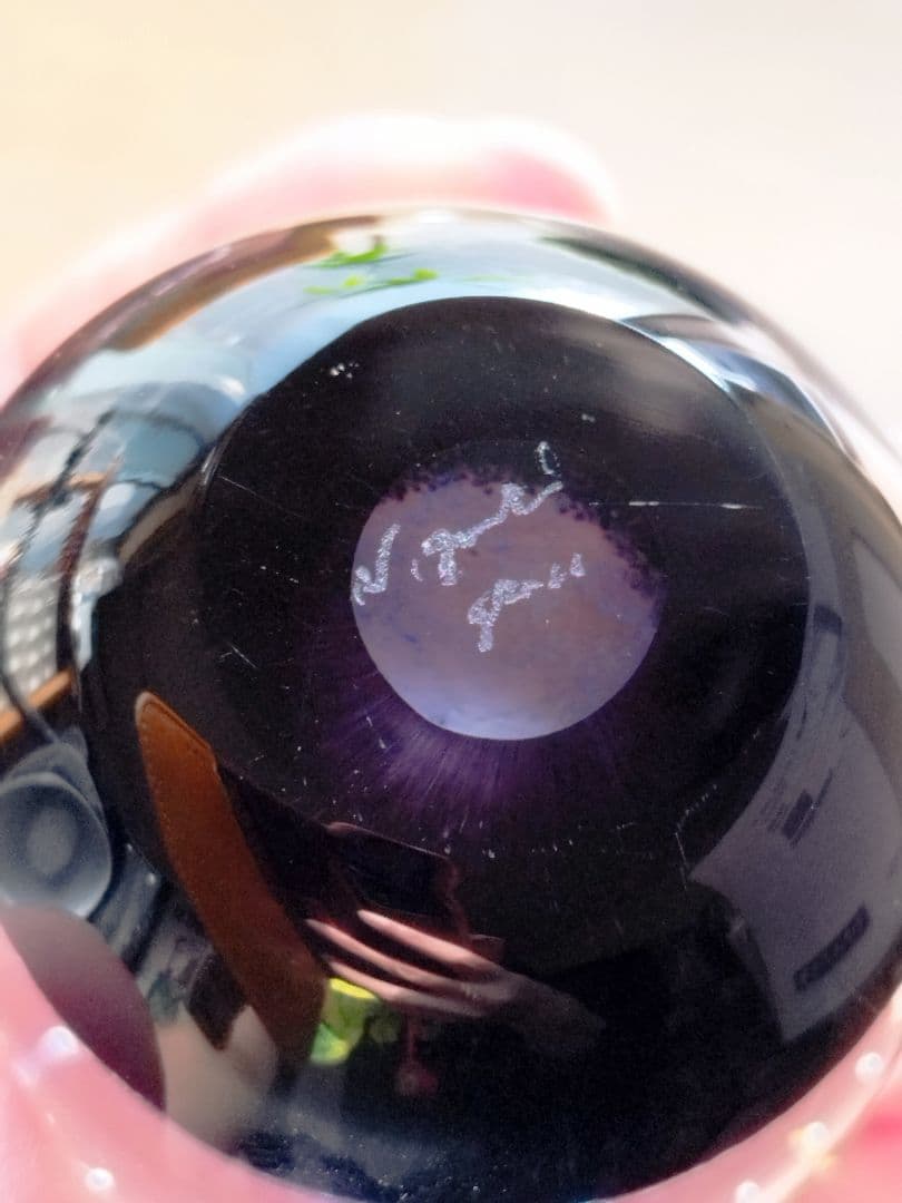 ノグチミエコ ガラスアート 軌跡09 ペーパーウェイト