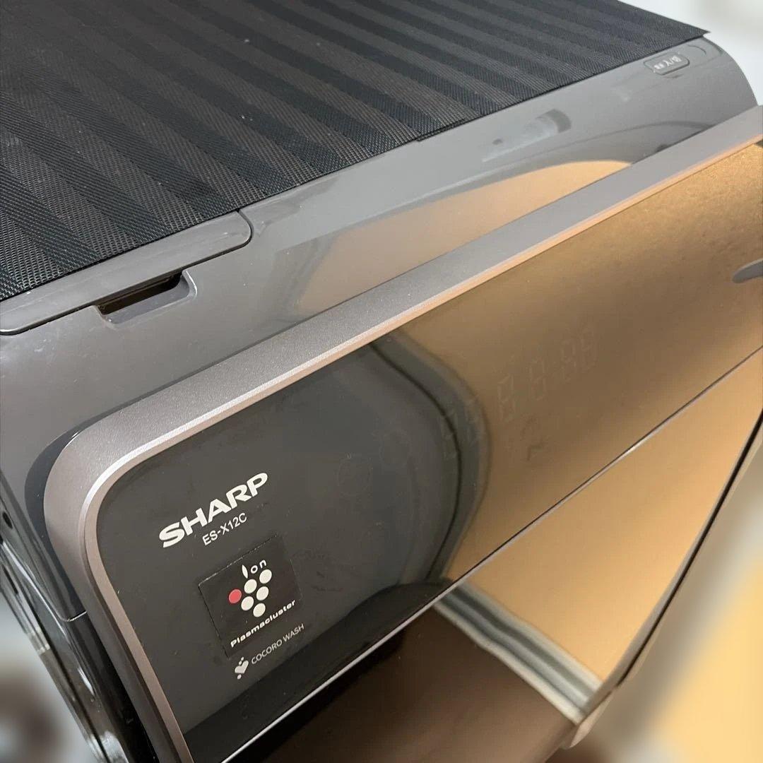 SHARP ES-X12Cドラム式洗濯機本体