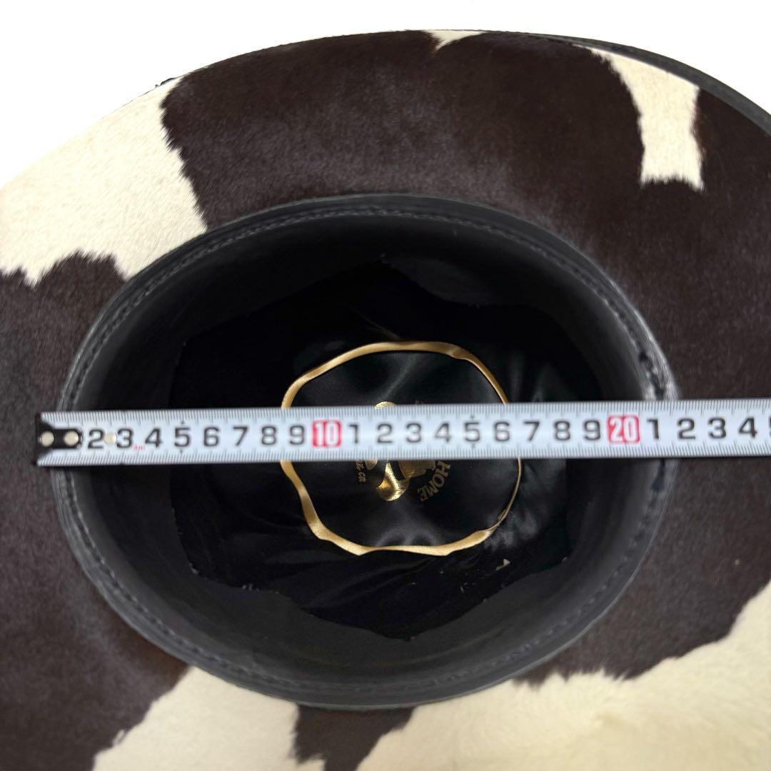 Head ’N  本革 カウハイド カウボーイハット 牛革 ホーン装飾