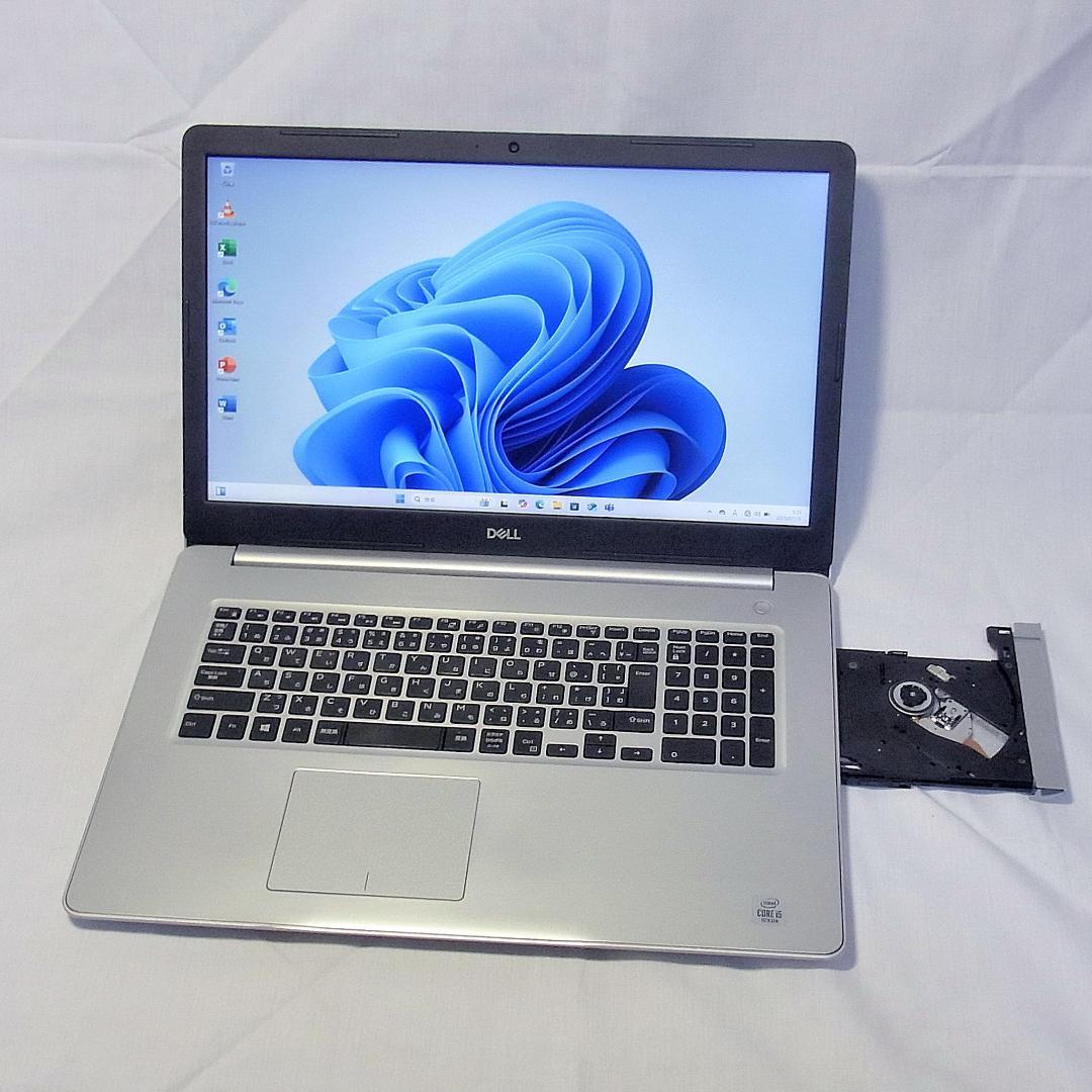 デルノートパソコン／大画面17型／第10世代／SSD1TB／Windows11