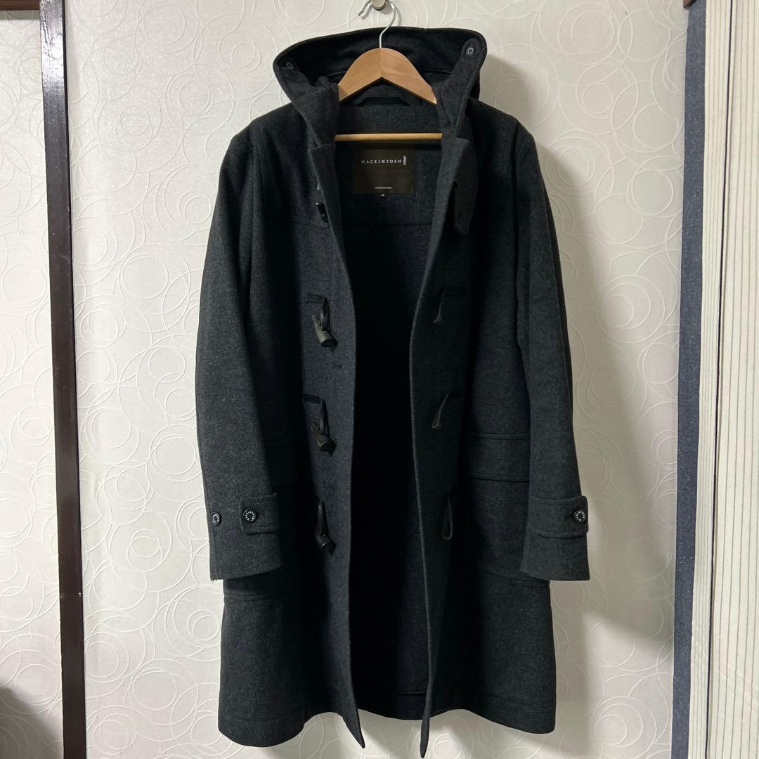 ★★マッキントッシュ／カシミア混ダッフルコート　ダークグレー S〜Mサイズ★★