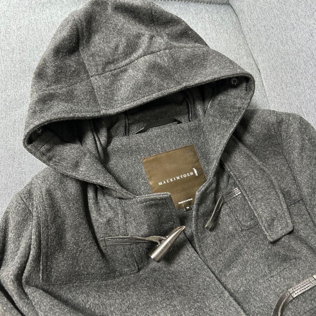 ★★マッキントッシュ／カシミア混ダッフルコート　ダークグレー S〜Mサイズ★★