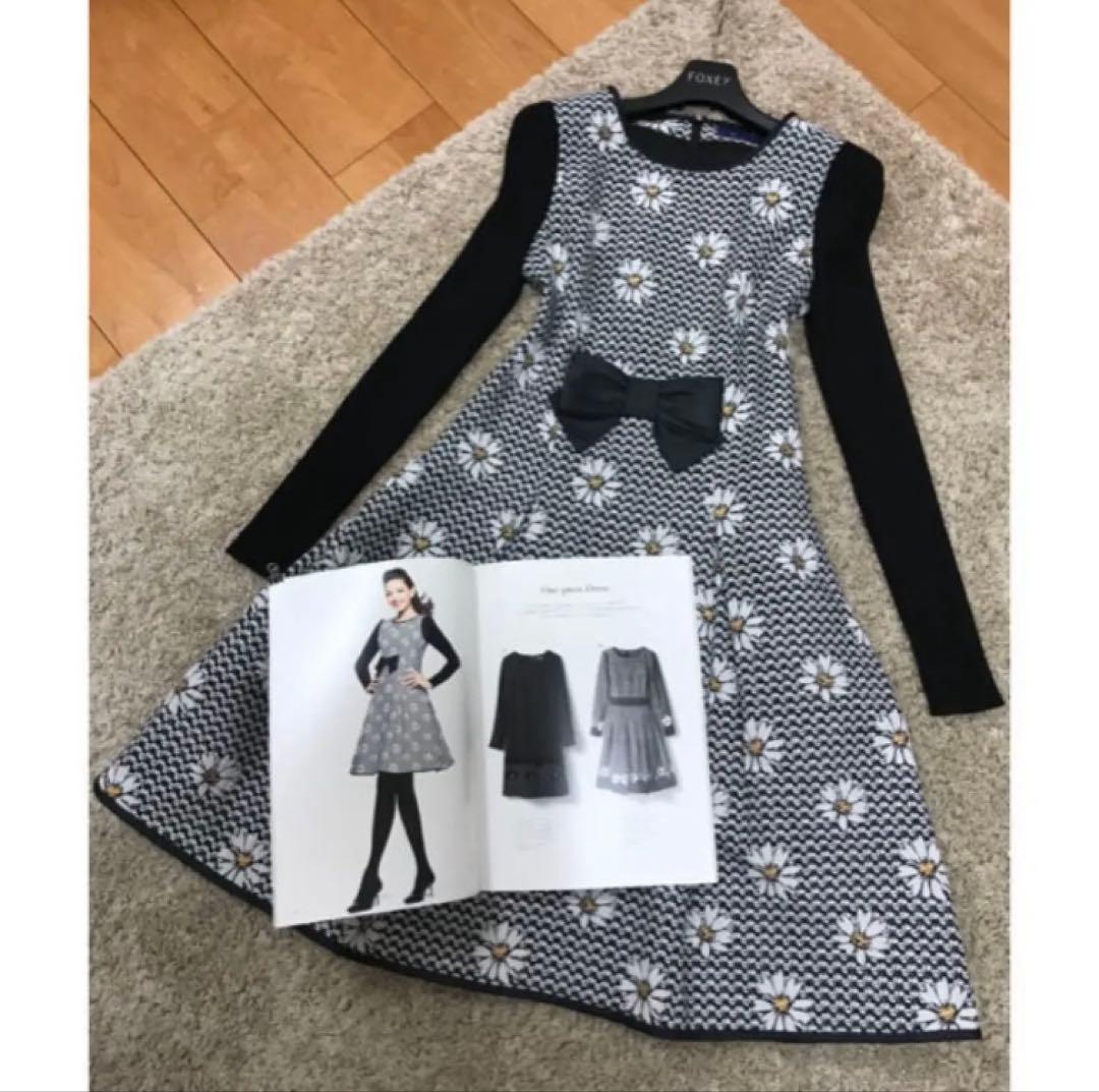 M's カタログ マーガレット ニット 花 ワンピース