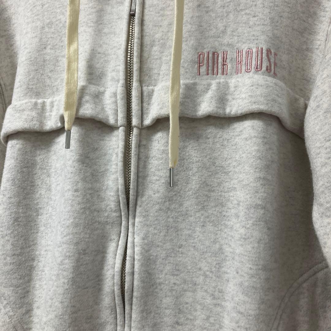 美品‼️PINK HOUSE パッチワーク フード付きパーカー