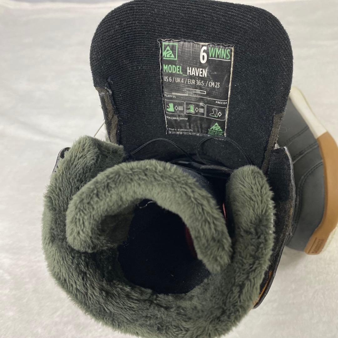 【美品】スノーボードブーツ　レディース　K2 HAVEN BOA 23cm