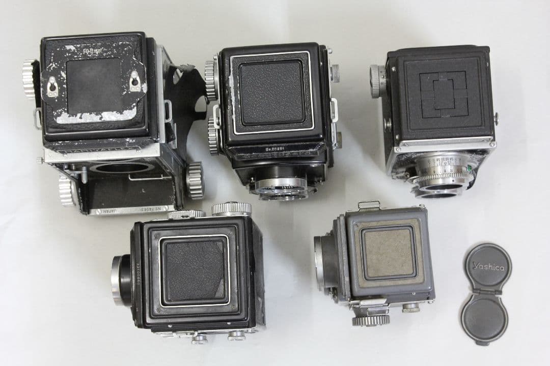 二眼レフカメラ ５台 ジャンク品 MAMIYA YASHICA RICOH 等