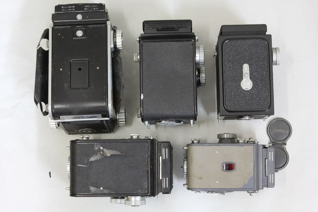 二眼レフカメラ ５台 ジャンク品 MAMIYA YASHICA RICOH 等
