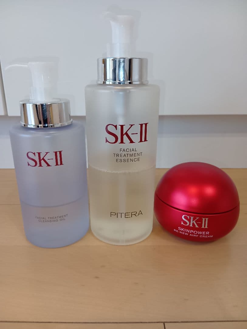 SK-II フェイシャルトリートメントエッセンス、クレンジングオイル、クリーム