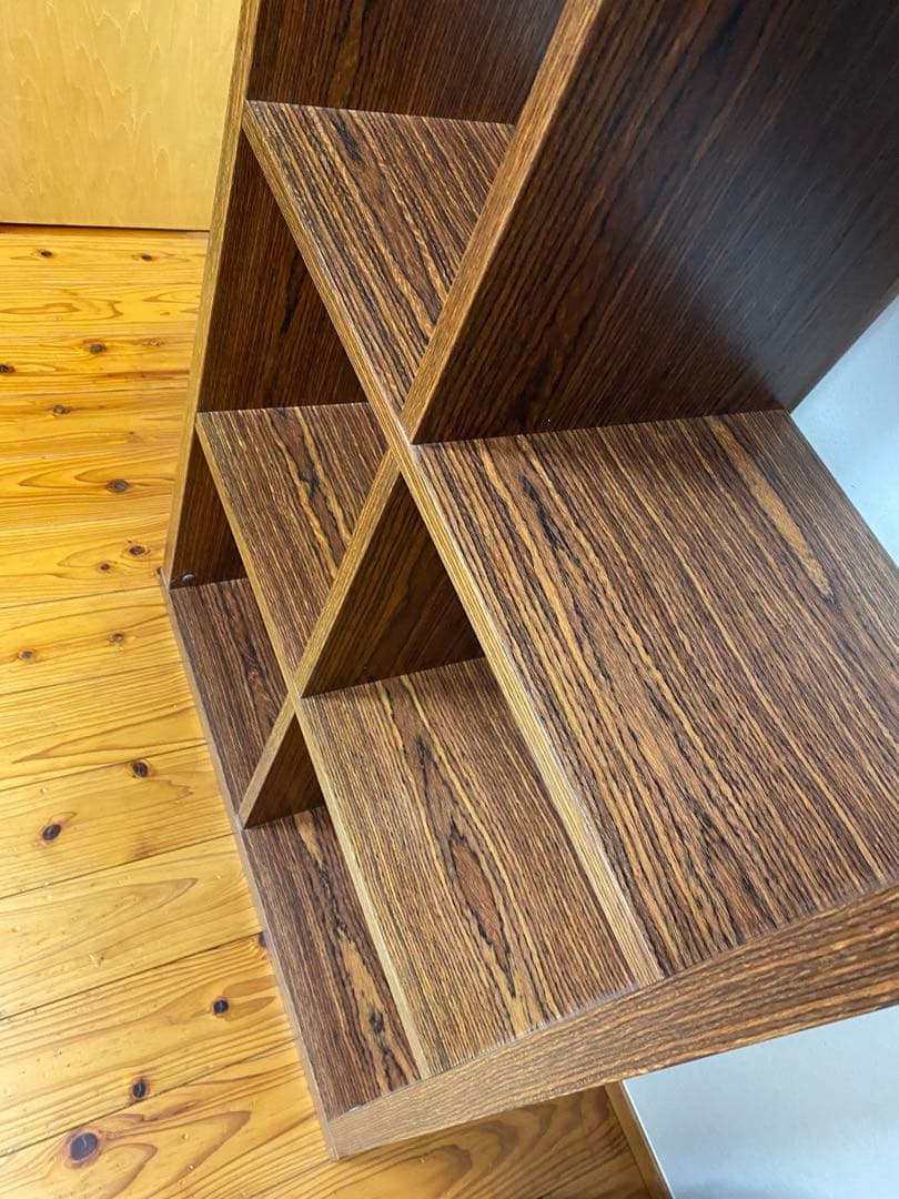 ダークブラウン　シェルフ 6段　関家具　送料込