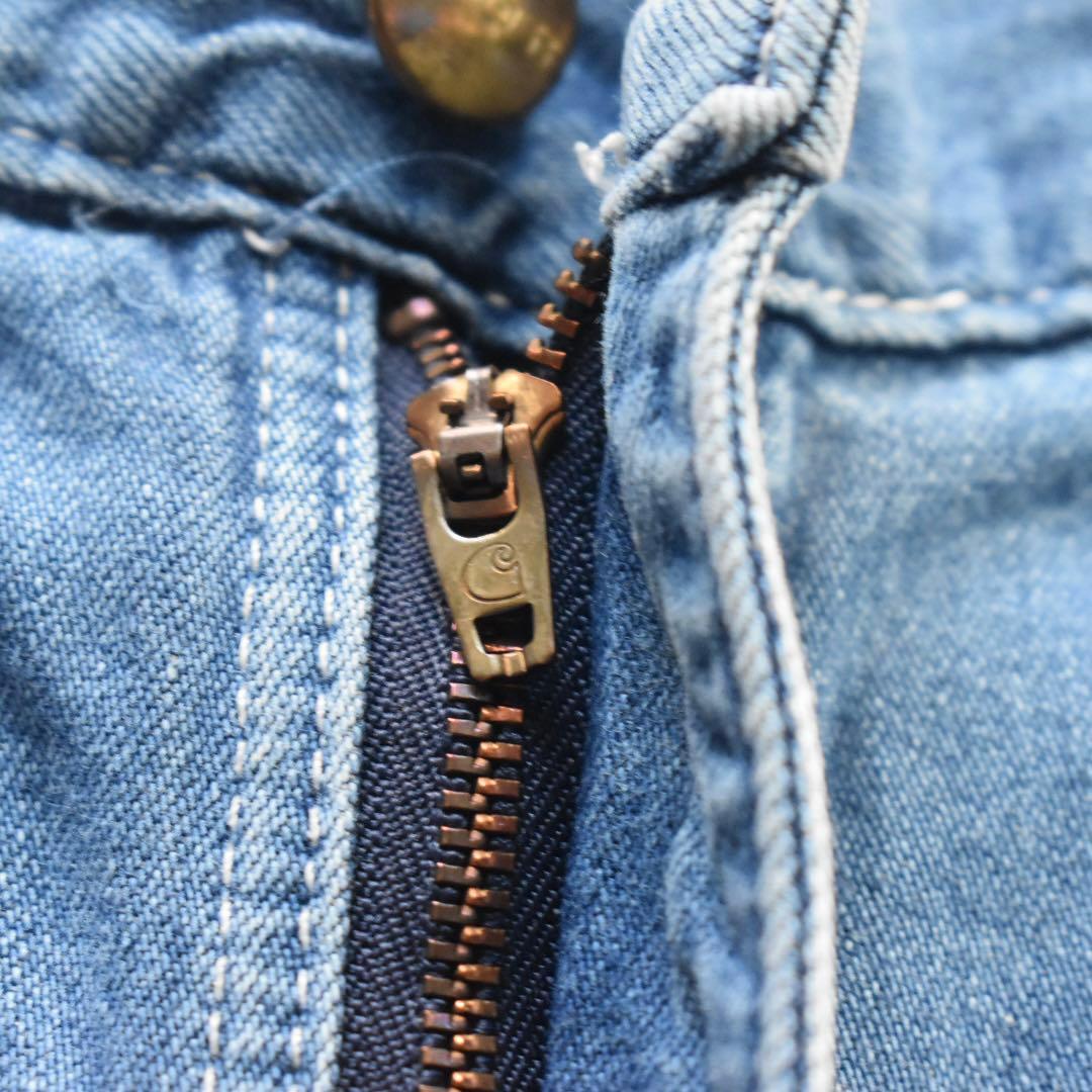 90s Carharttペインターパンツ インディゴ ライトオンス W33デニム