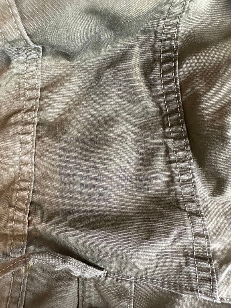 【希少】実物 M-51 フィッシュテールパーカー シェルのみ ヴィンテージ