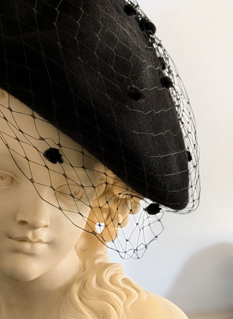 新品未使用　misa hardaのヴェールベレー帽