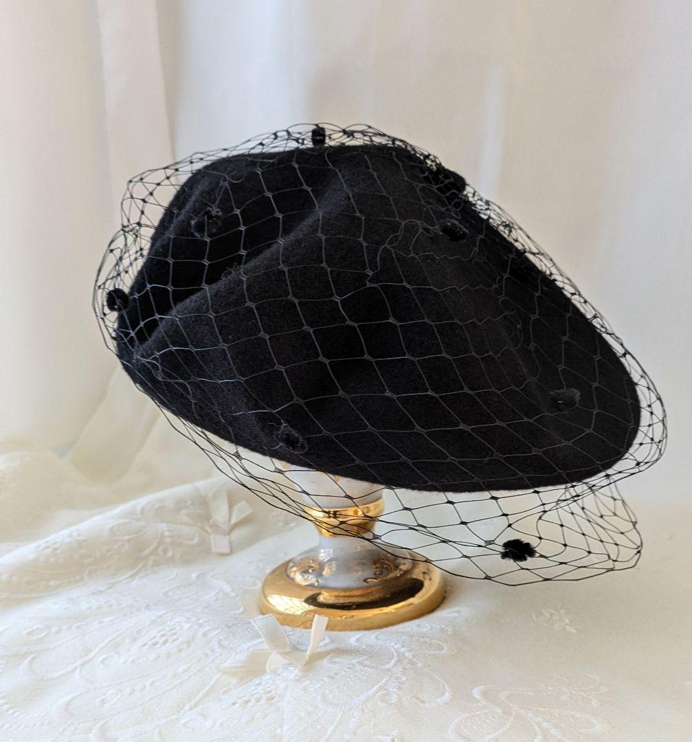 新品未使用　misa hardaのヴェールベレー帽