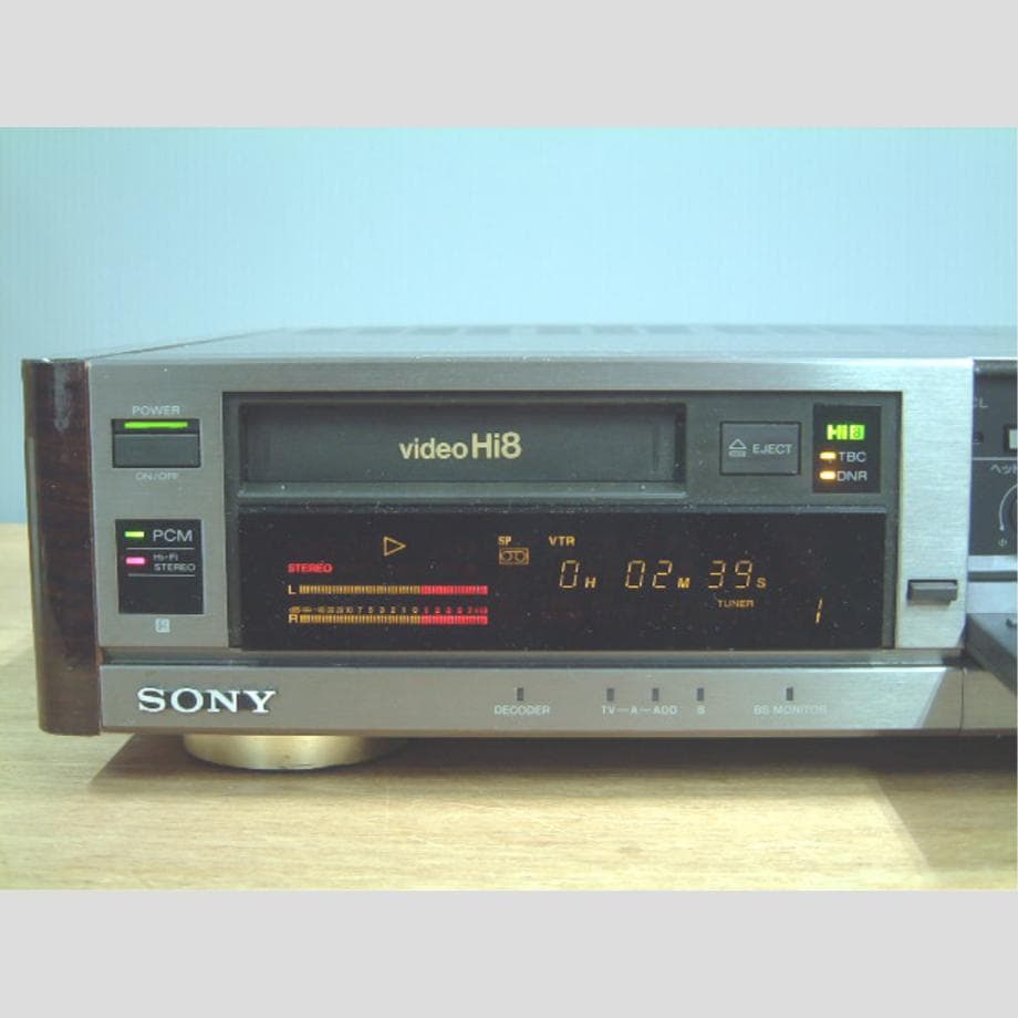 【業者整備品】Hi8ビデオデッキ SONY EV-BS3000 リモコン 説明書