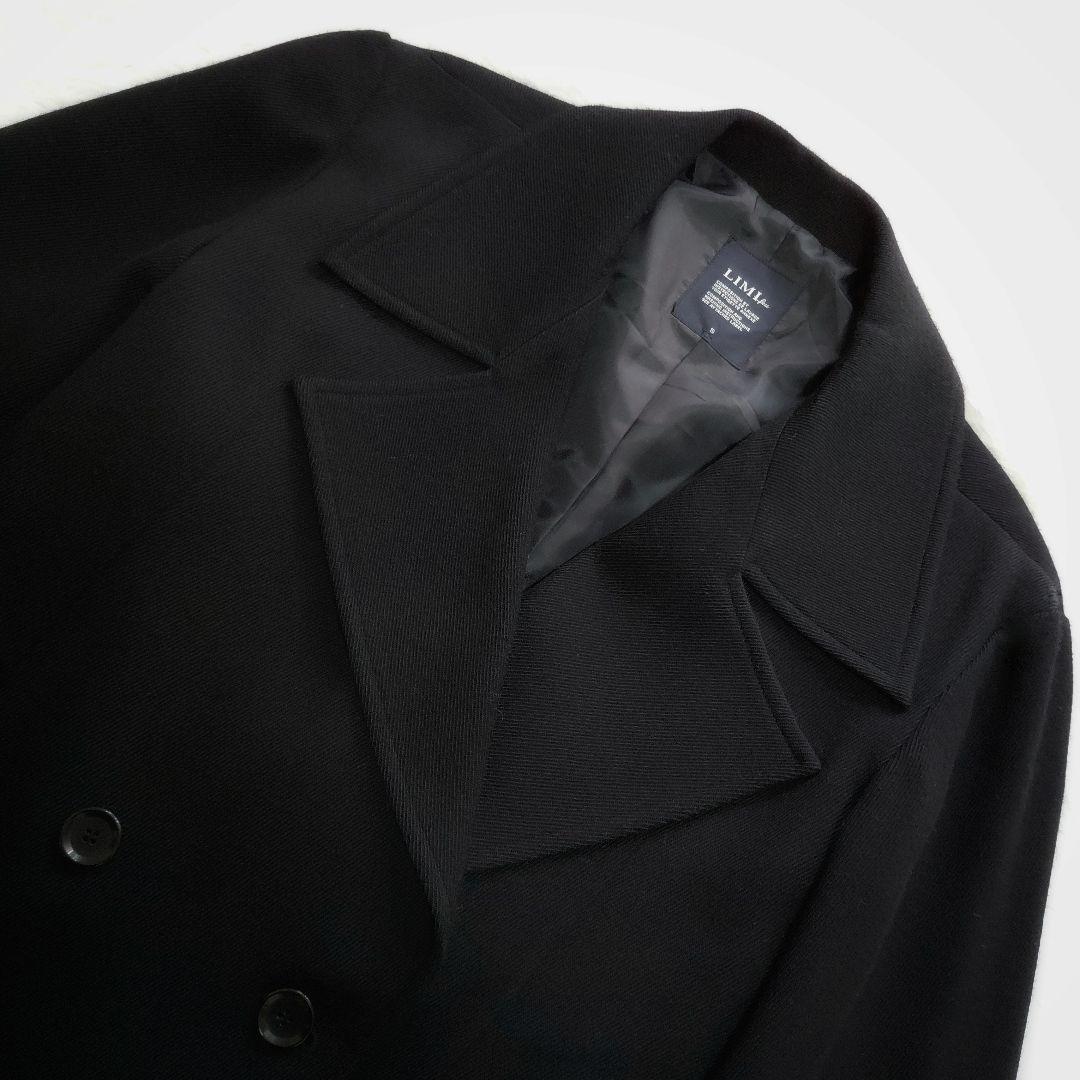 極美品✨リミフゥ　ジャケット　ダブル　ビックカラー　黒　オーバーサイズ