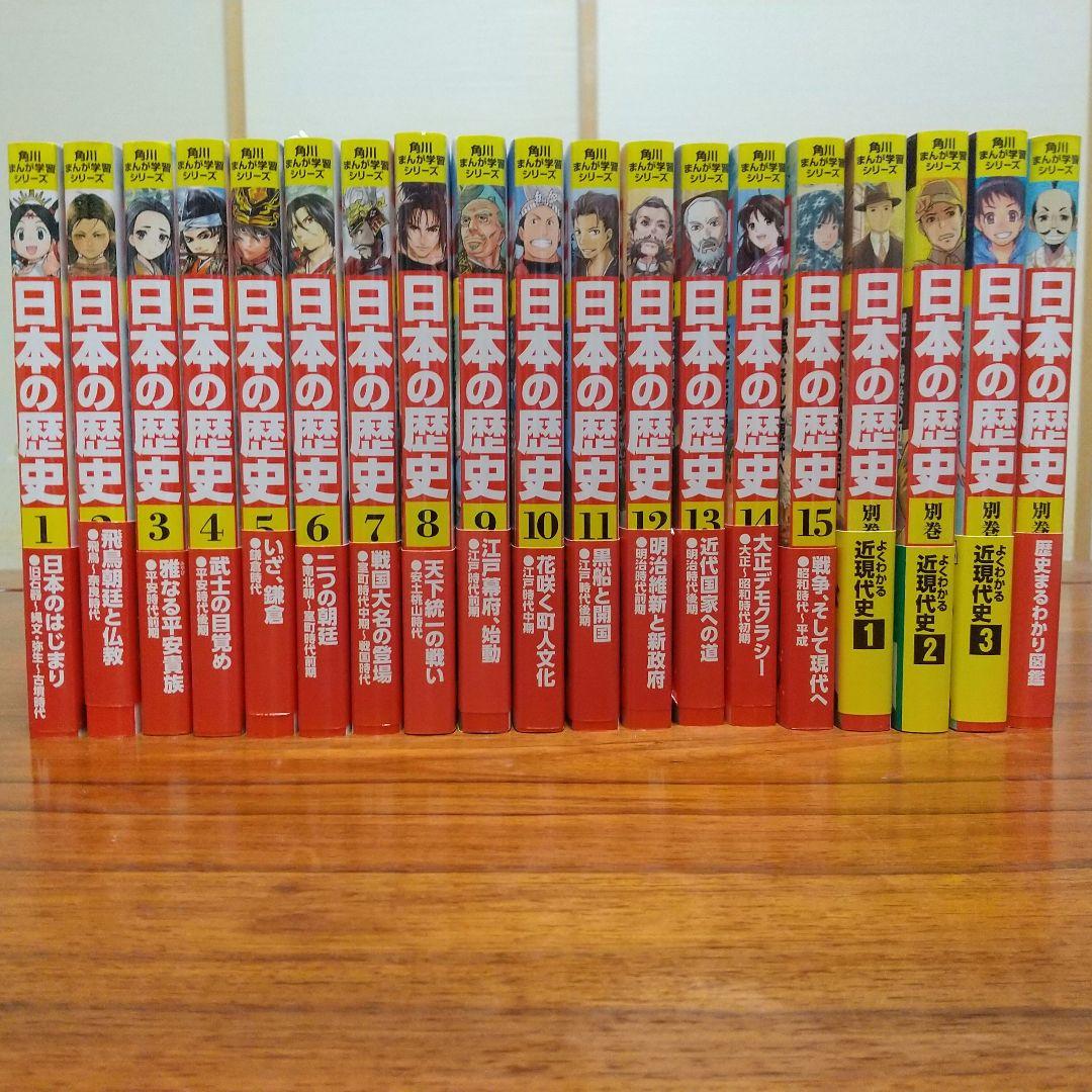 日本の歴史 角川書店　全15巻　別巻4巻