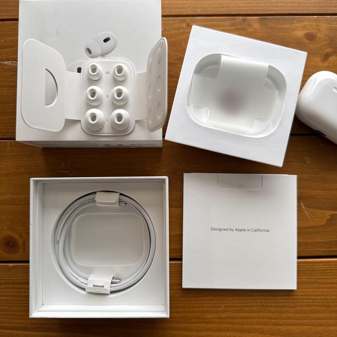 AirPods Pro （第2世代）USB-C 充電ケース、ボックス、付属品付き