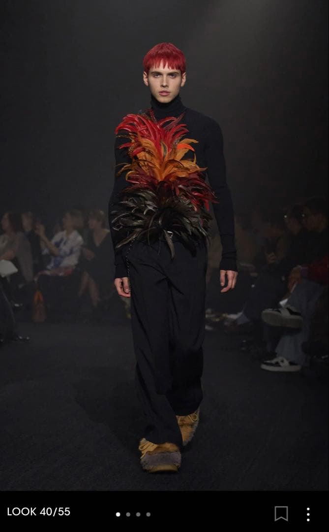 Burberry 黒スラックス ダニエル・リー