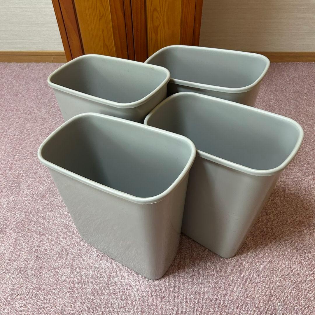 希少　カントリー調　カントリー家具　木製　ダストボックス　ゴミ箱　2段　4分割